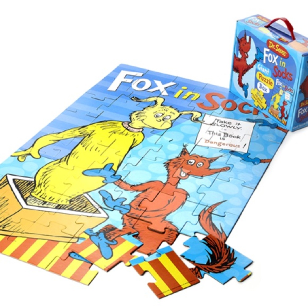Dr. Seuss Fox In Sox Floor Puzzle 48 Pieces Age 3+